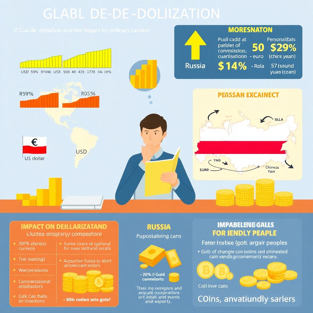 Глобальная дедолларизация: последствия для рубля, золота и российских граждан