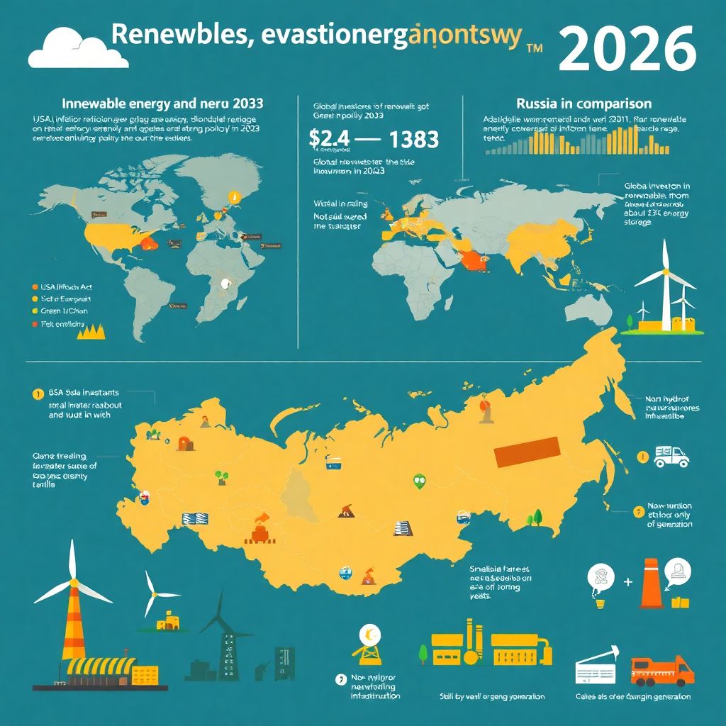Мировые тренды в зелёной энергетике: влияние на российский бизнес и инвестиции